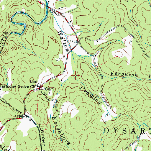 Topographic Map of Neighbors Branch, NC
