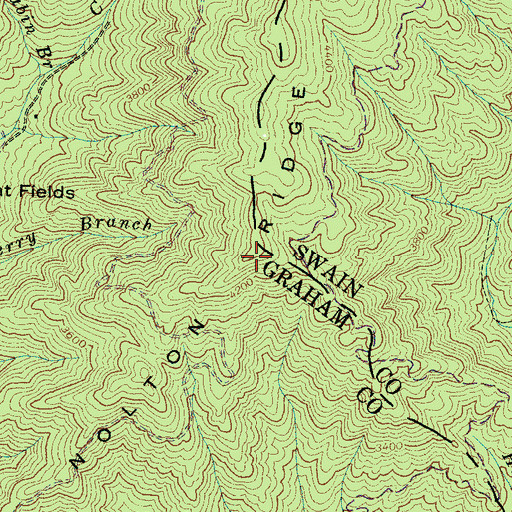 Topographic Map of Nolton Ridge, NC