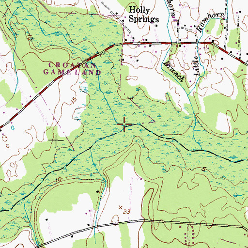 Topographic Map of Northwest Prong Newport River, NC