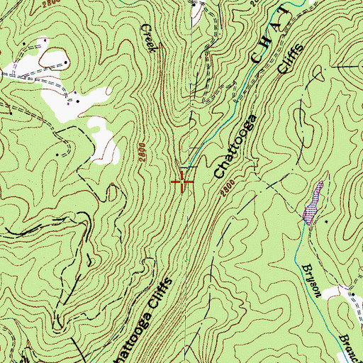 Topographic Map of Norton Mill Creek, NC
