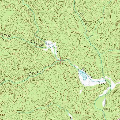 Topographic Map of Ooten Creek, NC