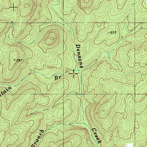 Topographic Map of Peggy Mountain Branch, NC