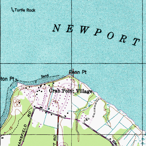 Topographic Map of Penn Point, NC