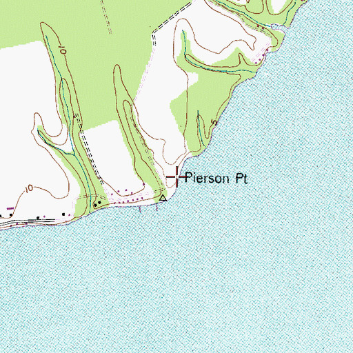 Topographic Map of Pierson Point, NC