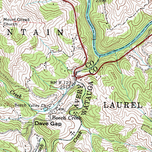 Topographic Map of Poga Creek, NC