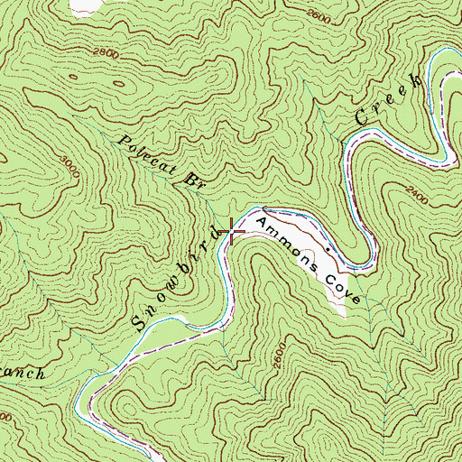 Topographic Map of Polecat Branch, NC