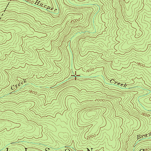 Topographic Map of Raider Camp Creek, NC