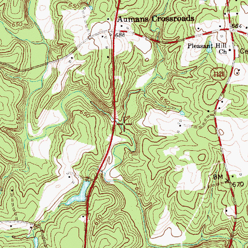 Topographic Map of Reed Creek, NC