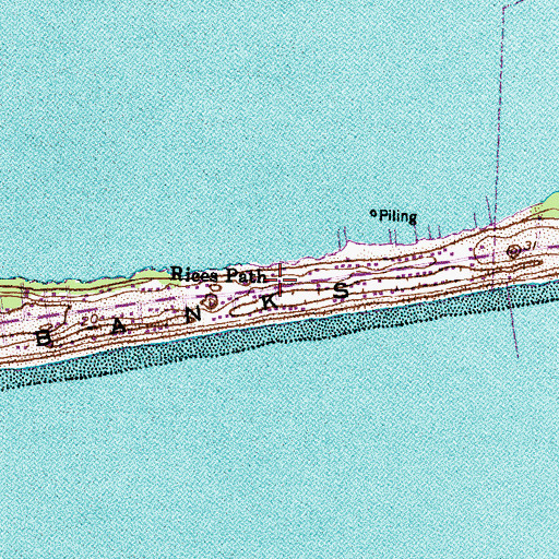Topographic Map of Rices Path, NC