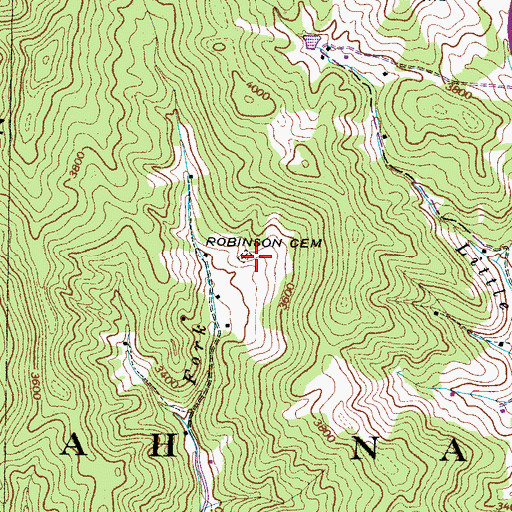 Topographic Map of Robinson Cemetery, NC