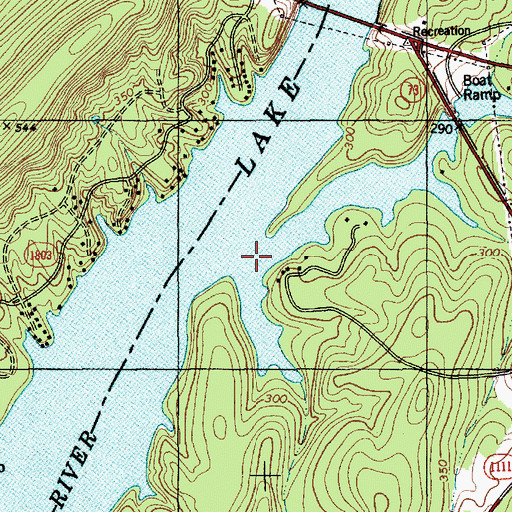 Topographic Map of Rocky Creek, NC