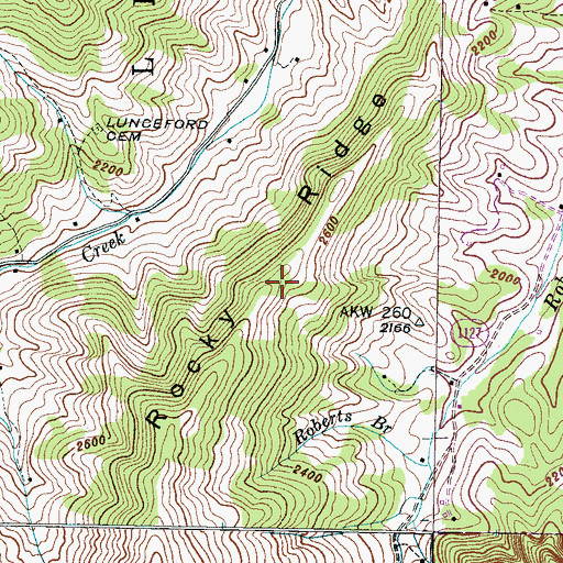 Topographic Map of Rocky Ridge, NC
