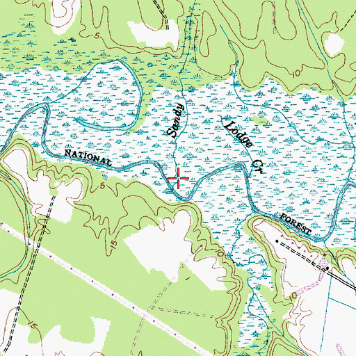 Topographic Map of Sandy Branch, NC