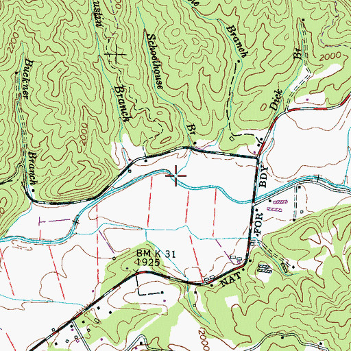 Topographic Map of Schoolhouse Branch, NC