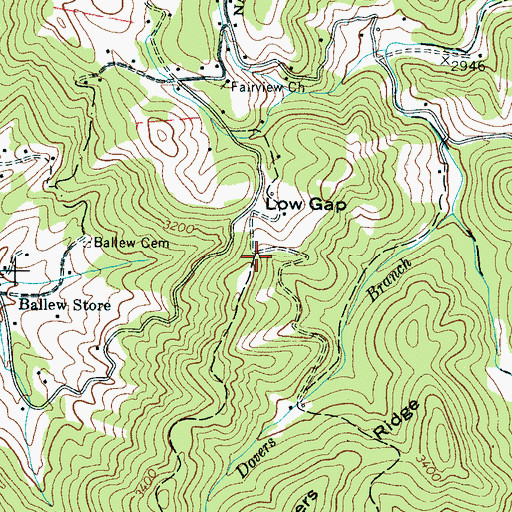 Topographic Map of Sevenmile Ridge, NC