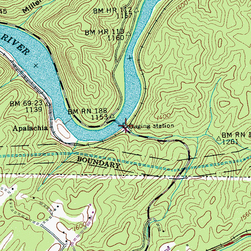 Topographic Map of Shadwick Branch, NC