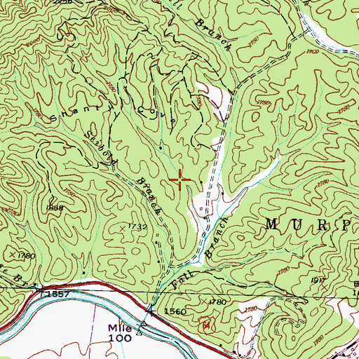 Topographic Map of Shanty Cove, NC