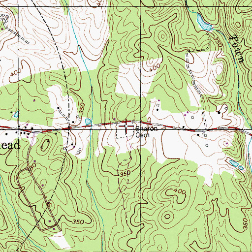 Topographic Map of Sharon Cemetery, NC