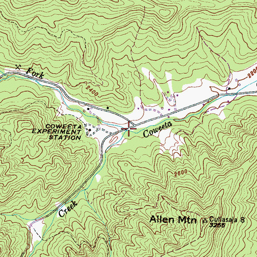 Topographic Map of Shope Fork, NC