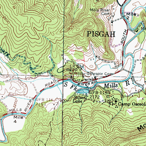 Topographic Map of Sitton-Gillespie Cemetery, NC
