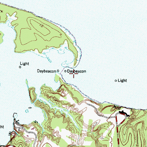 Topographic Map of Slocum Creek, NC