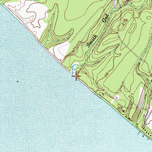 Topographic Map of Smith Gut, NC