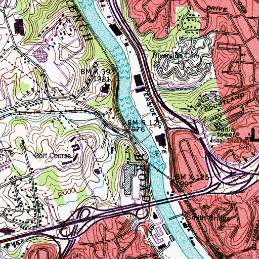 Topographic Map of Smith Mill Creek, NC