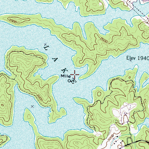 Topographic Map of Snowbird Creek, NC