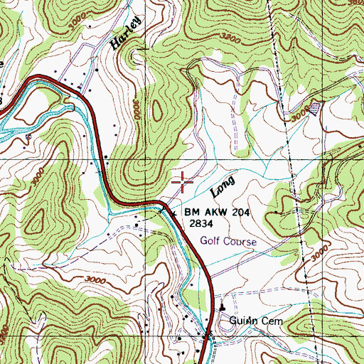 Topographic Map of Springdale School, NC