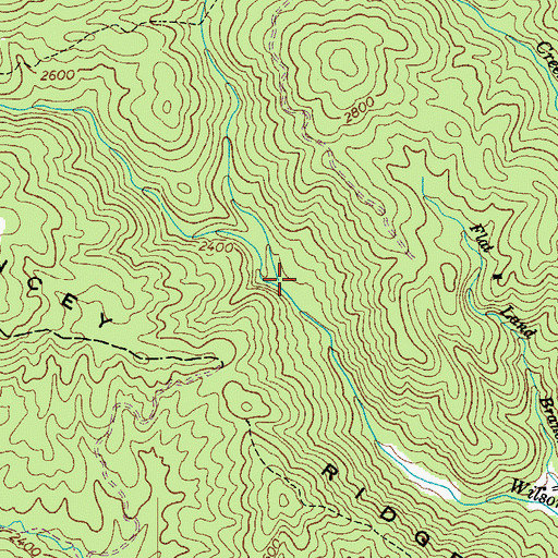 Topographic Map of Stack Rock Creek, NC