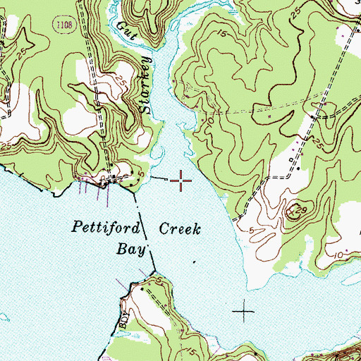 Topographic Map of Starkey Creek, NC