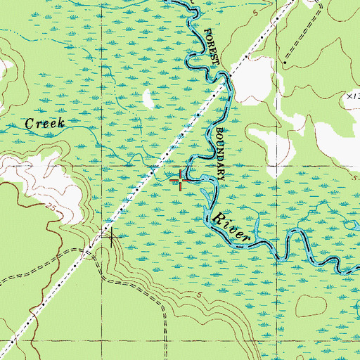 Topographic Map of Starkys Creek, NC
