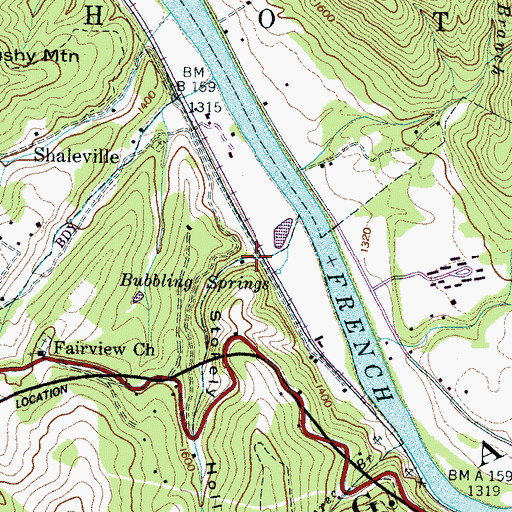 Topographic Map of Stokely Hollow, NC