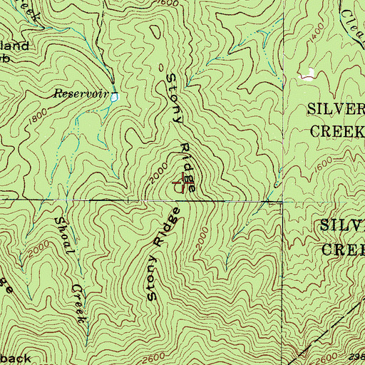 Topographic Map of Stony Ridge, NC