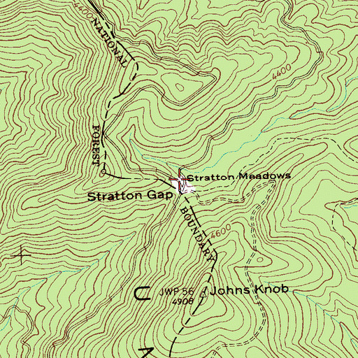 Topographic Map of Stratton Meadows, NC