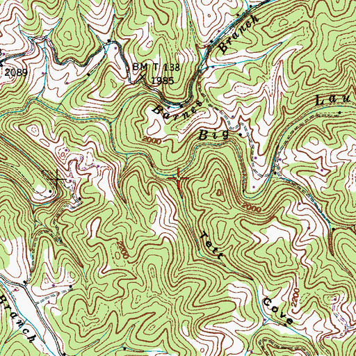 Topographic Map of Tett Cove, NC