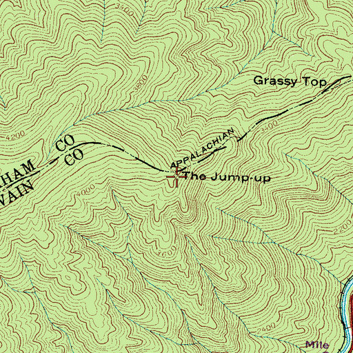 Topographic Map of The Jump-up, NC