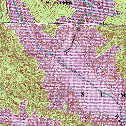 Topographic Map of Thompson River, SC