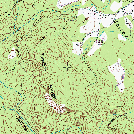 Topographic Map of Timber Ridge, NC