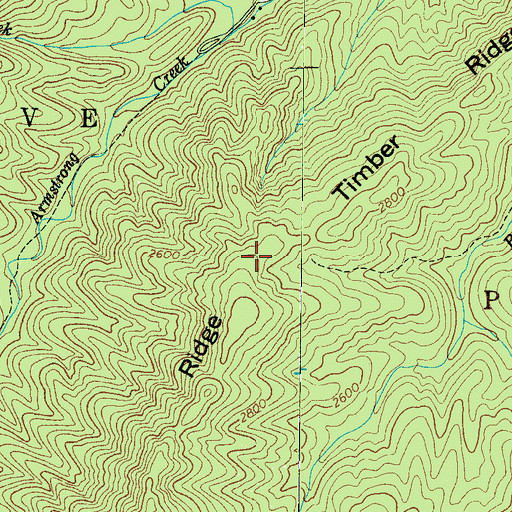 Topographic Map of Timber Ridge, NC