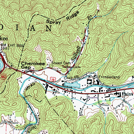 Topographic Map of Tolley Cemetery, NC