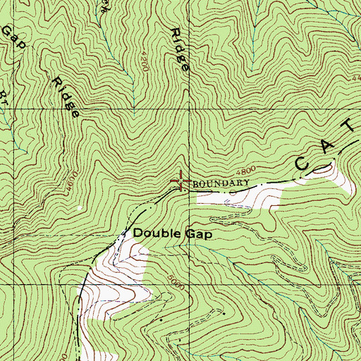 Topographic Map of Tough Ridge, NC