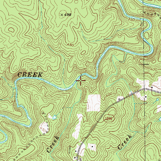 Topographic Map of Wet Creek, NC
