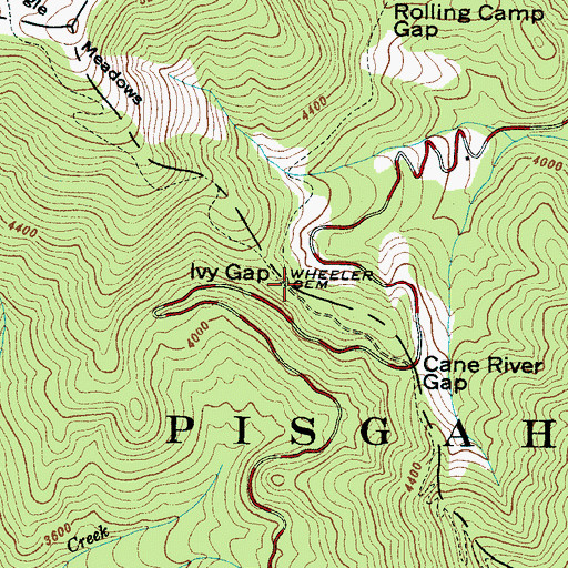 Topographic Map of Wheeler Cemetery, NC