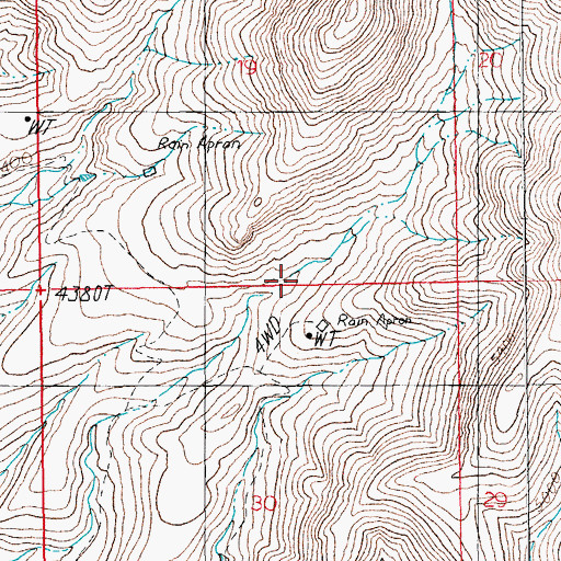 Topographic Map of Red Tanks Spring, AZ