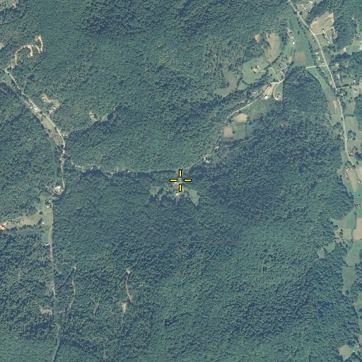 Aerial/Satellite Image of Wolfpen Gap, NC