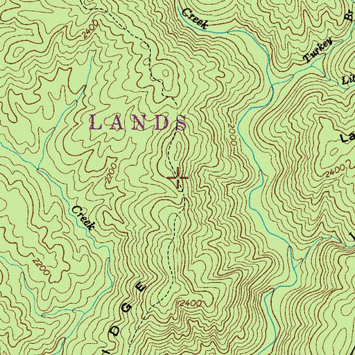 Topographic Map of Yancey Ridge, NC