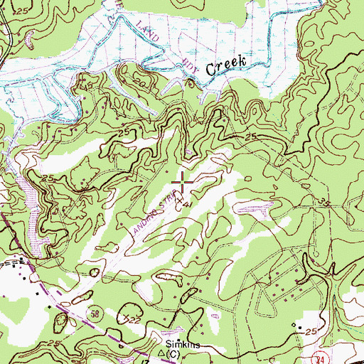 Topographic Map of Star Hill Golf Club Airport, NC