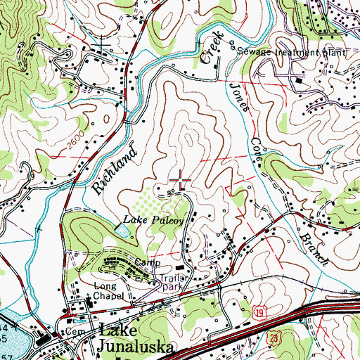 Topographic Map of West Wind Airport, NC