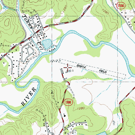 Topographic Map of Shiflet Field, NC